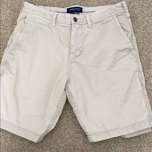 American Eagle Next Level Flex Slim Khaki Shorts